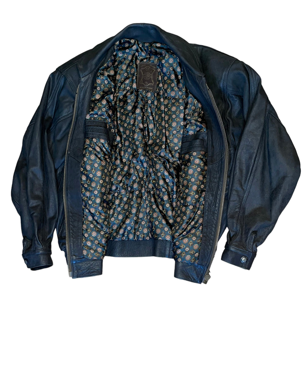 Genuine Leather Jacket Black Cuero&Moda(XL)