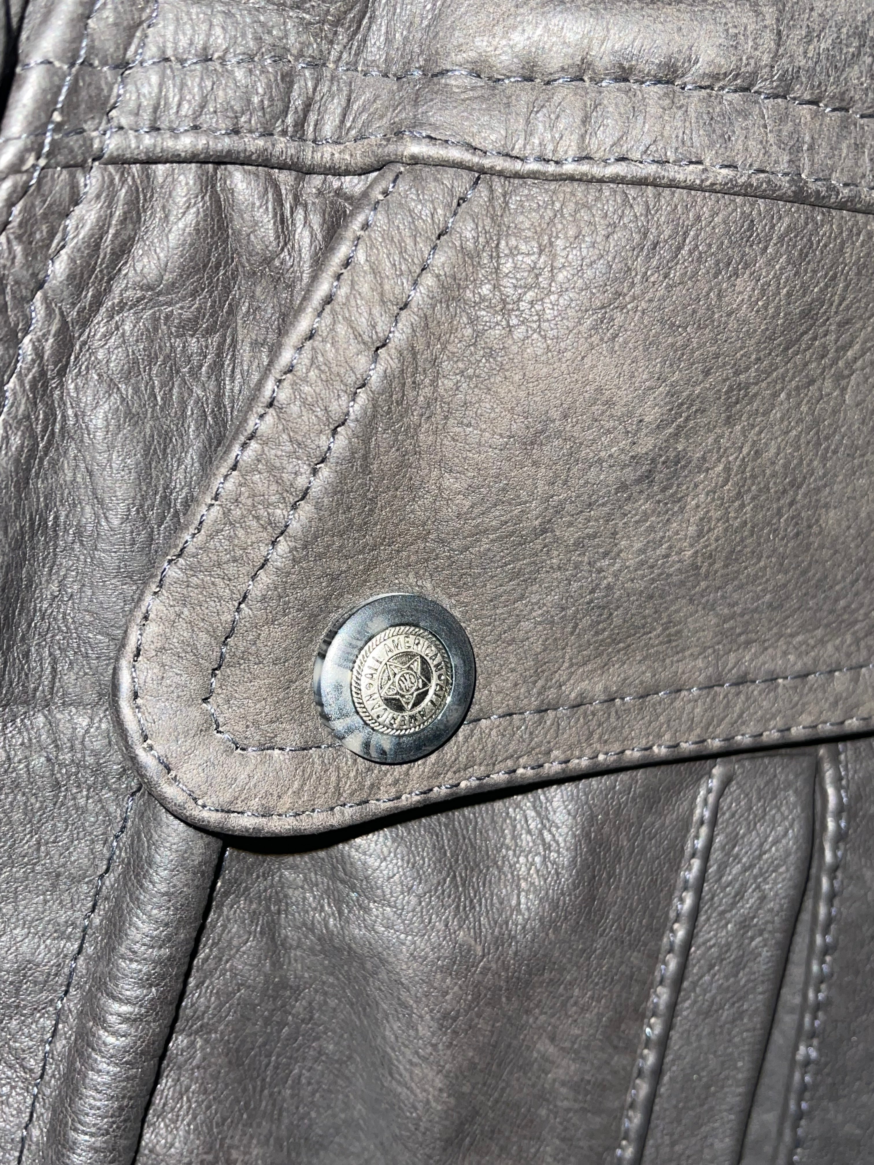 Genuine Leather Jacket Black Cuero&Moda(XL)