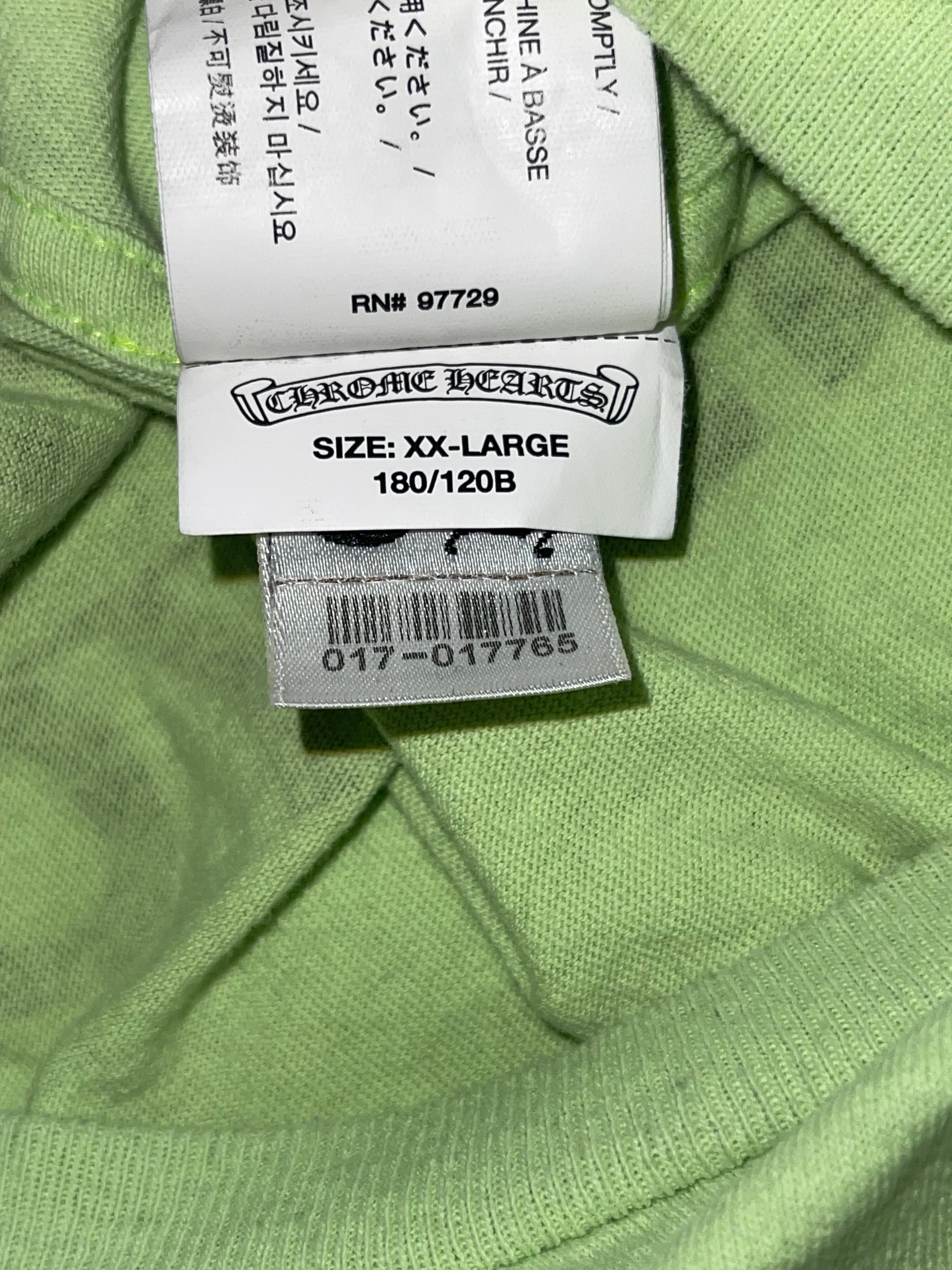 Chrome Hearts Off-White 2016 NYC Green T-Shirt(XXL)