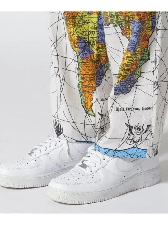 Saint Michael x Dr.Woo Map Pants(L)