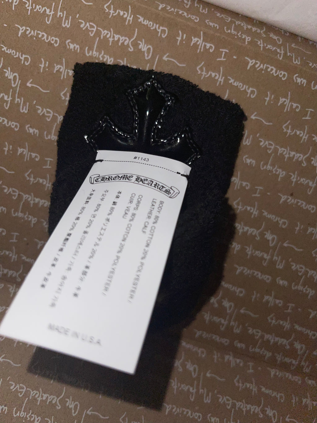 Chrome Hearts Cross Leather Sweatbands