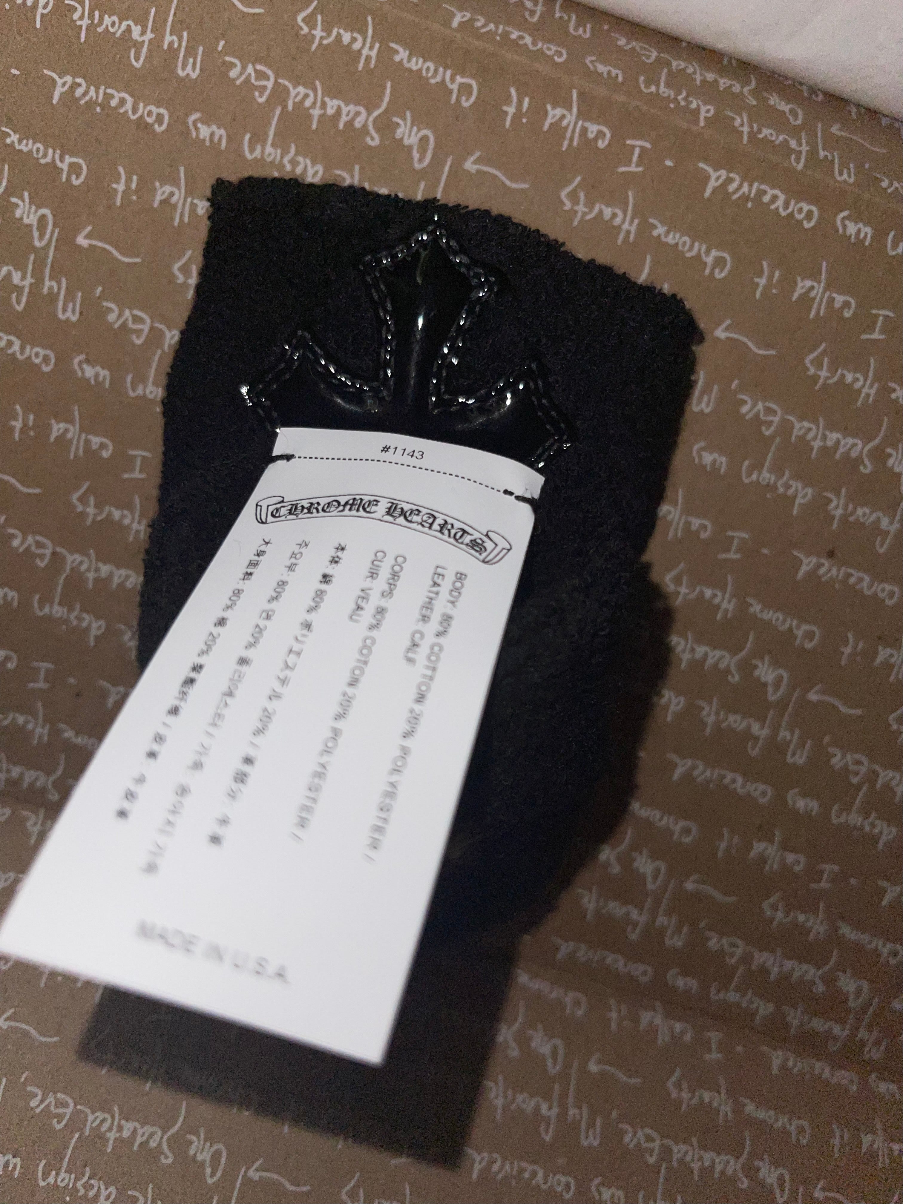 Chrome Hearts Cross Leather Sweatbands