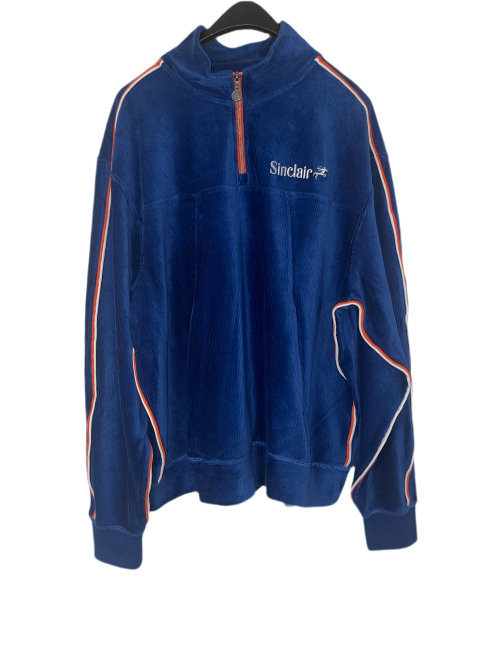 Sinclair Global Blue Corduroy Zip Sweater (XL)
