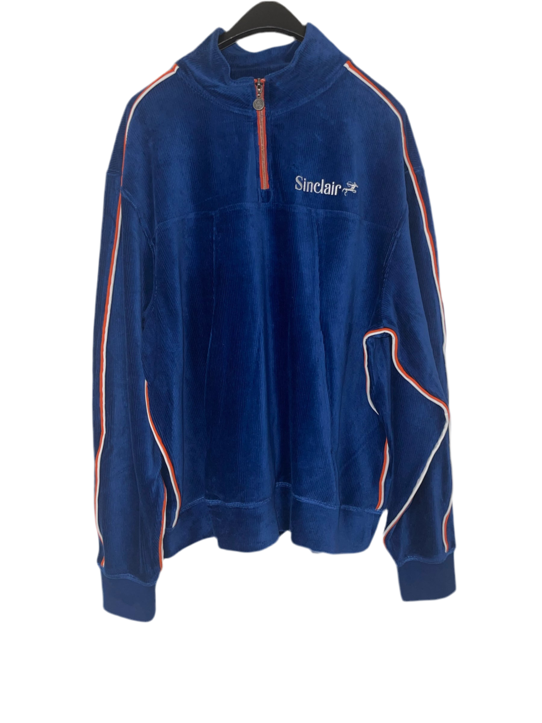 Sinclair Global Blue Corduroy Zip Sweater (XL)