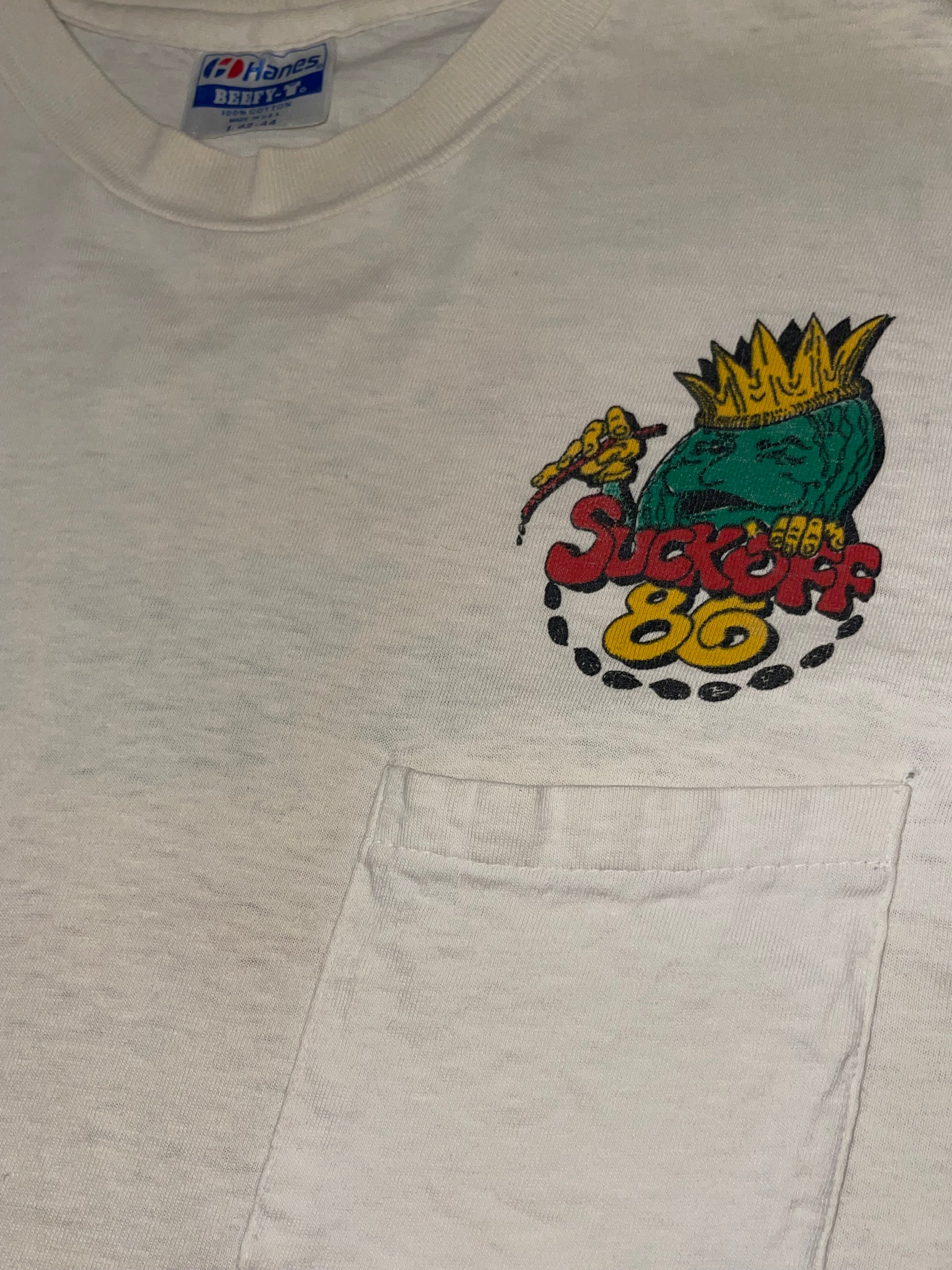 VINTAGE SUCK OFF 86 T-Shirt(M)