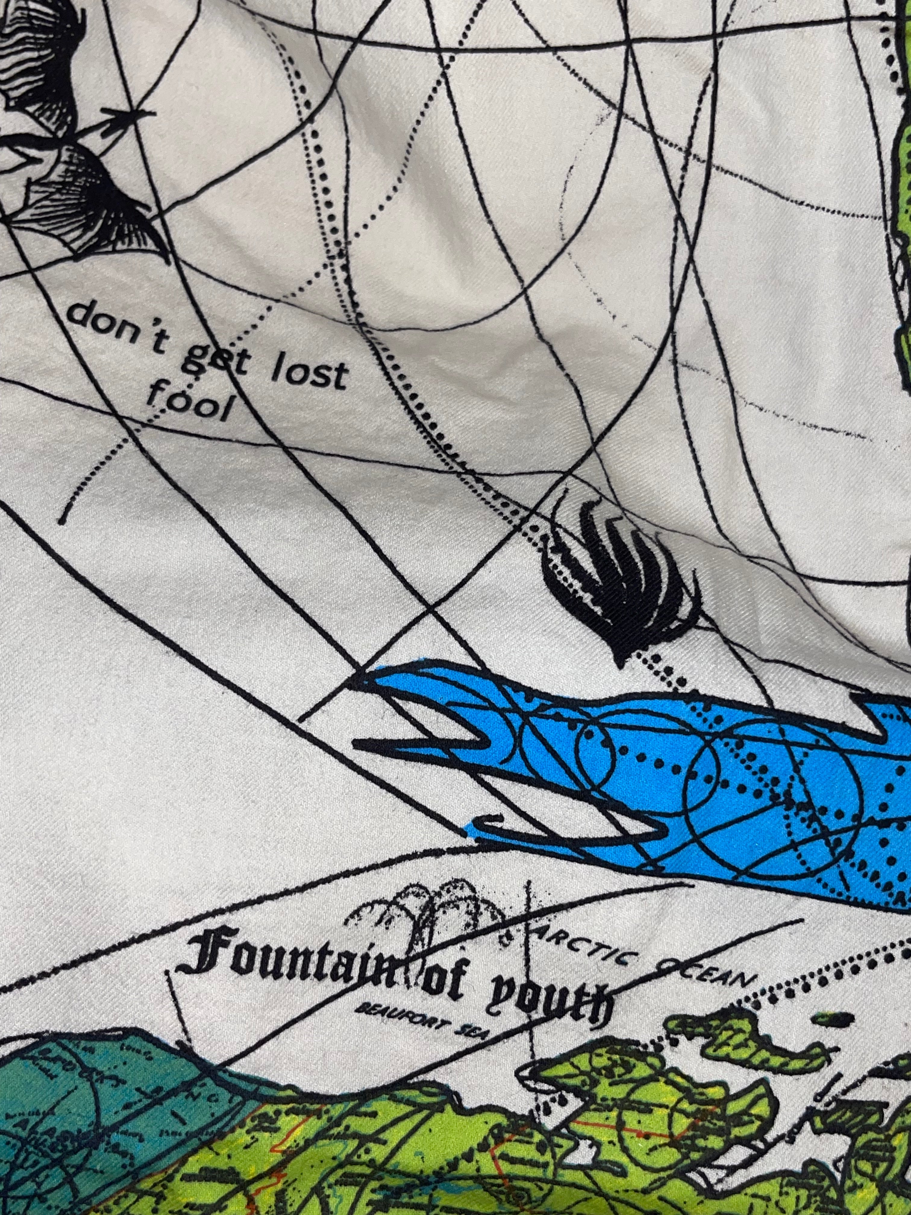 Saint Michael x Dr.Woo Map Pants(L)