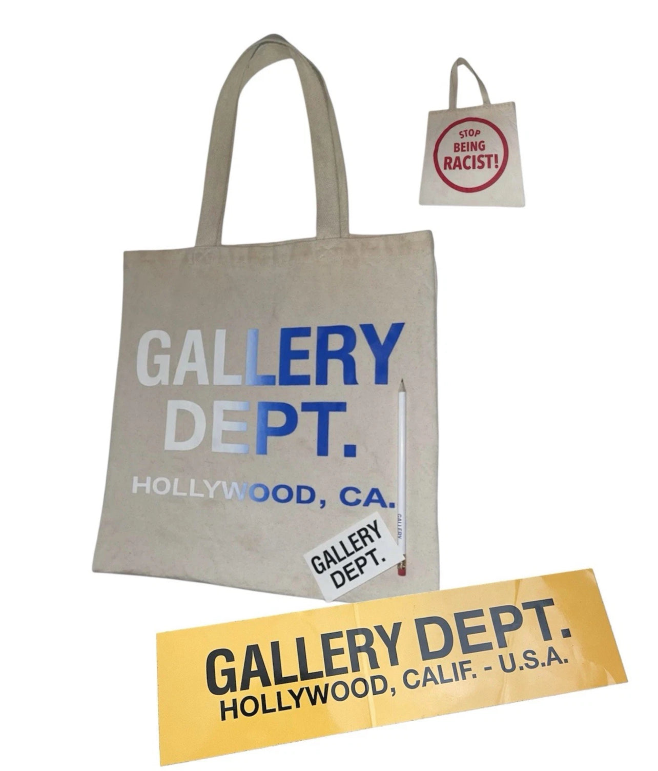 Gallery Dept Stop Being Racist Tote Bag