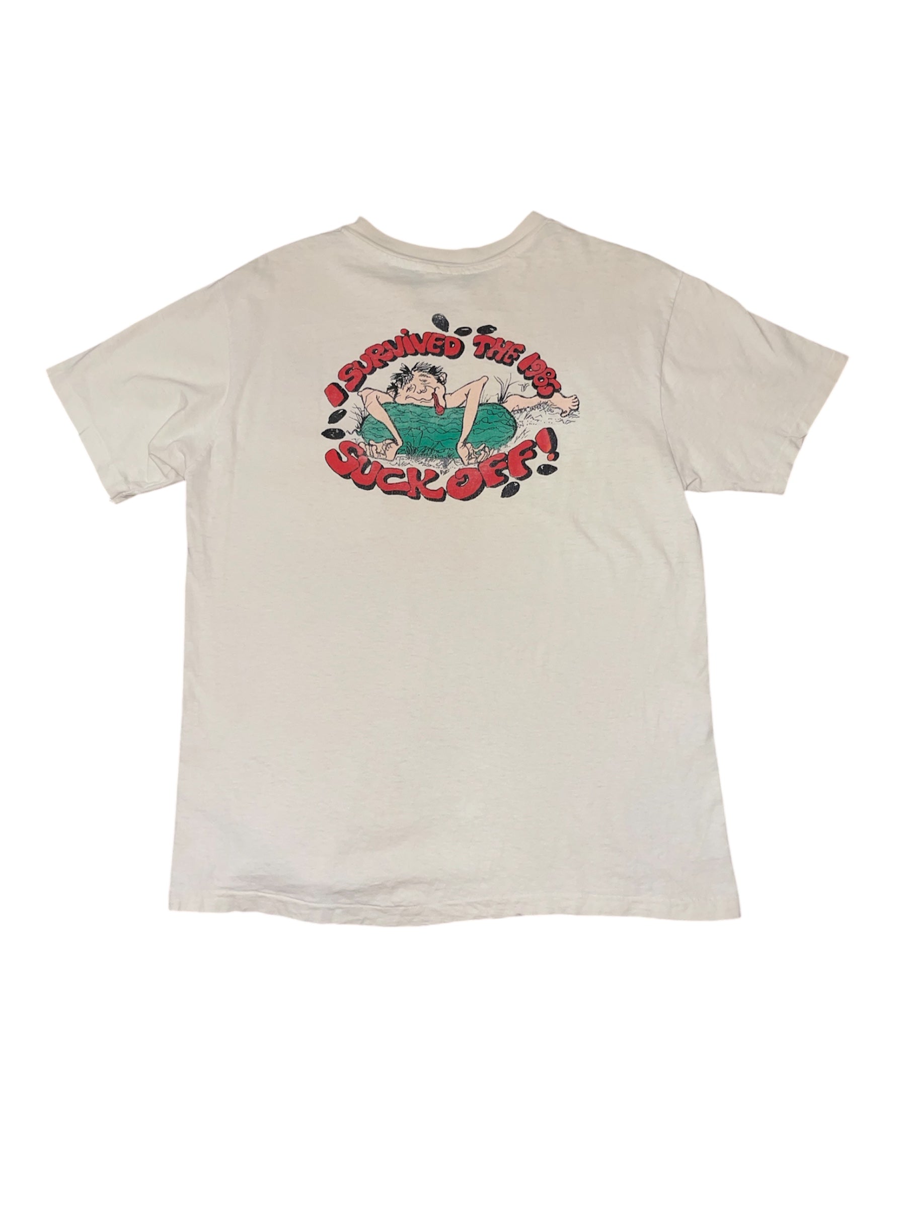VINTAGE SUCK OFF 86 T-Shirt(M)