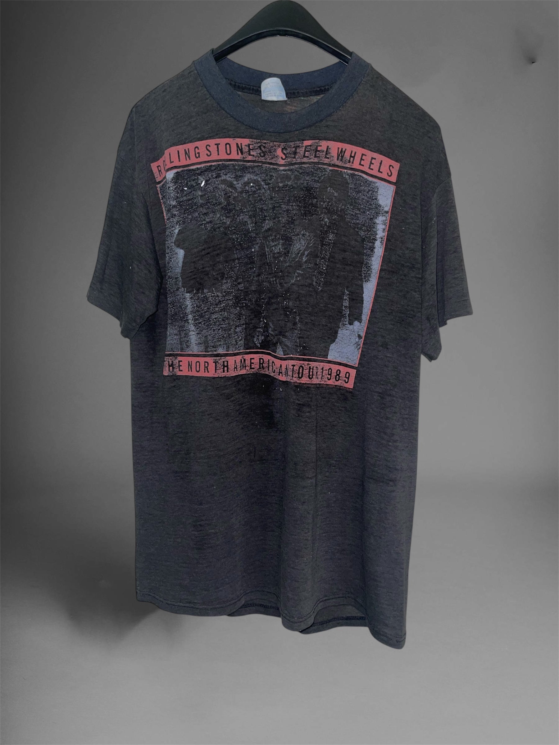 Rolling Stones Vintage Steel Wheels Tour T-Shirt (L)