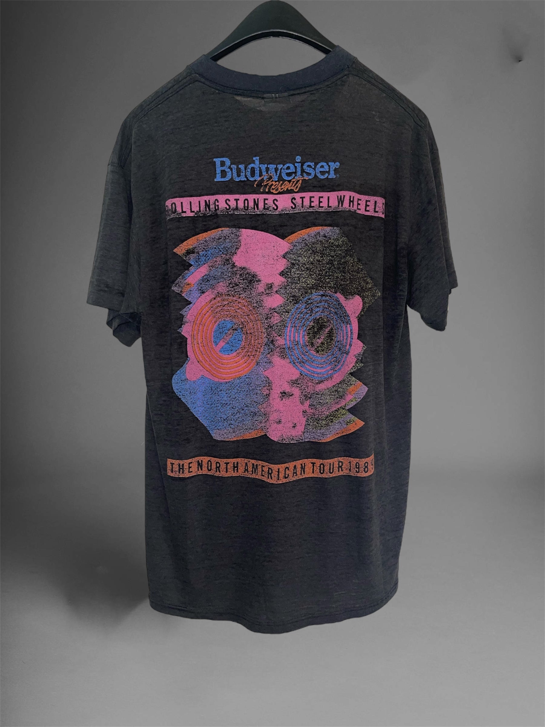 Rolling Stones Vintage Steel Wheels Tour T-Shirt (L)