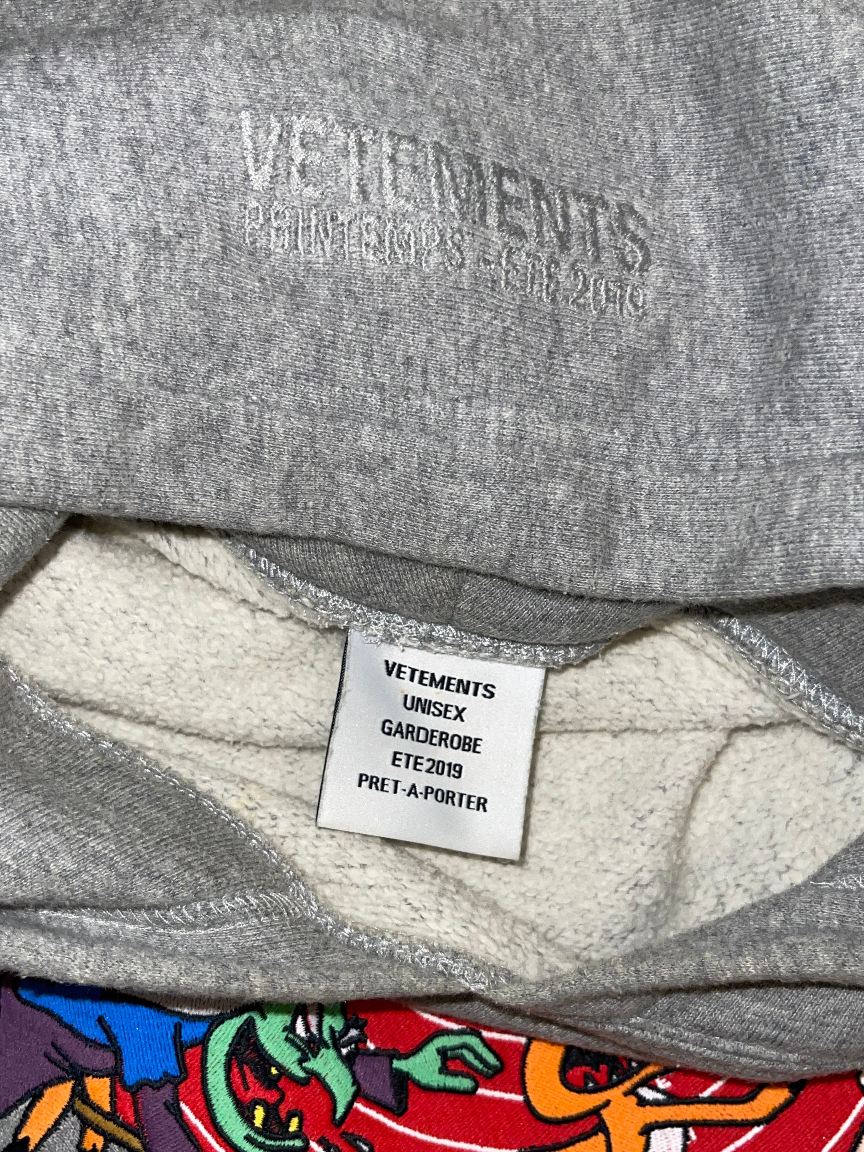 Vetements AR Cartoon Shooting Target Hoodie(L)