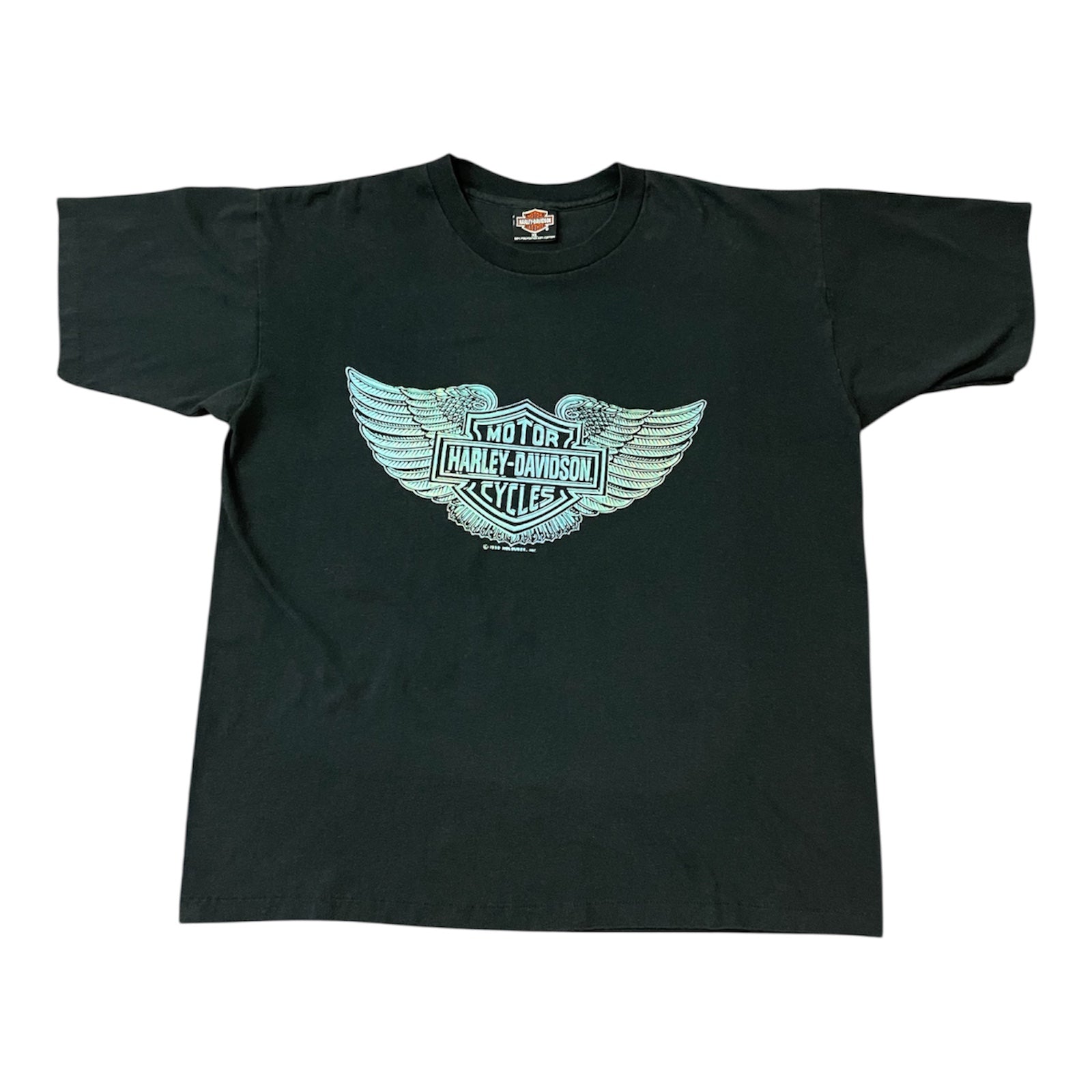 Harley Davidson Vintage Iridescent Logo T-Shirt(XL)