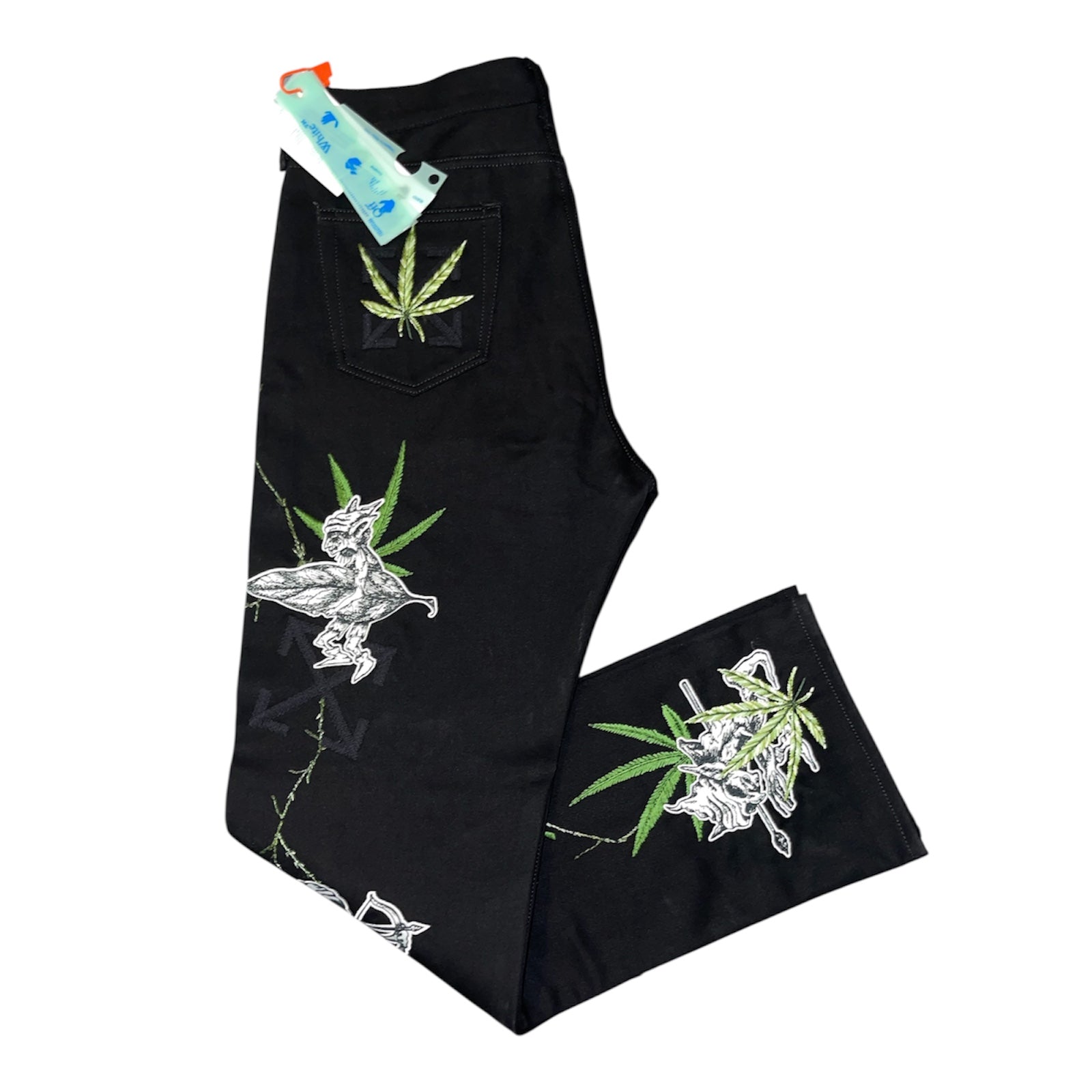 Off-White Weed Troll Arrows Jeans(32)