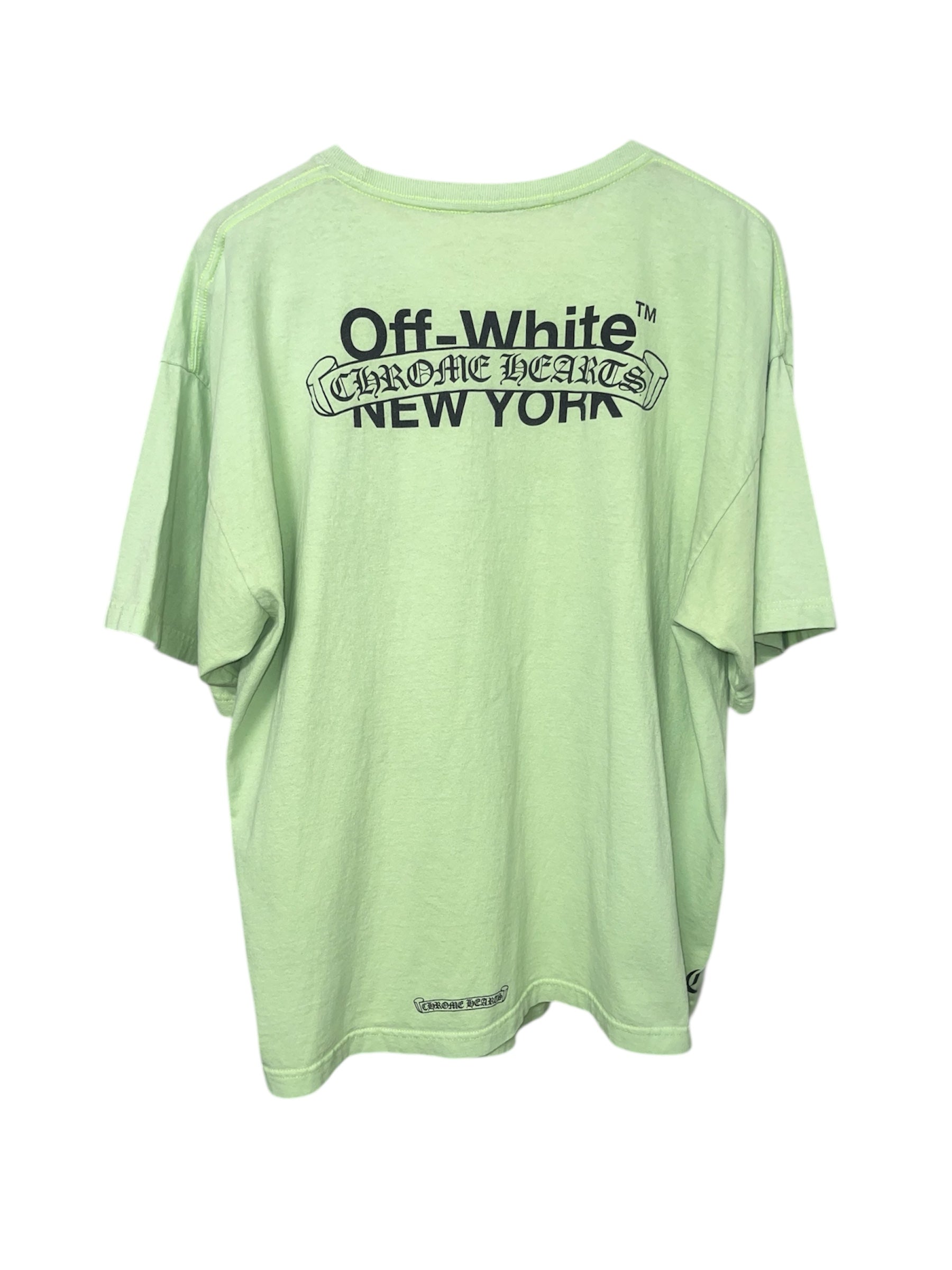 Chrome Hearts Off-White 2016 NYC Green T-Shirt(XXL)