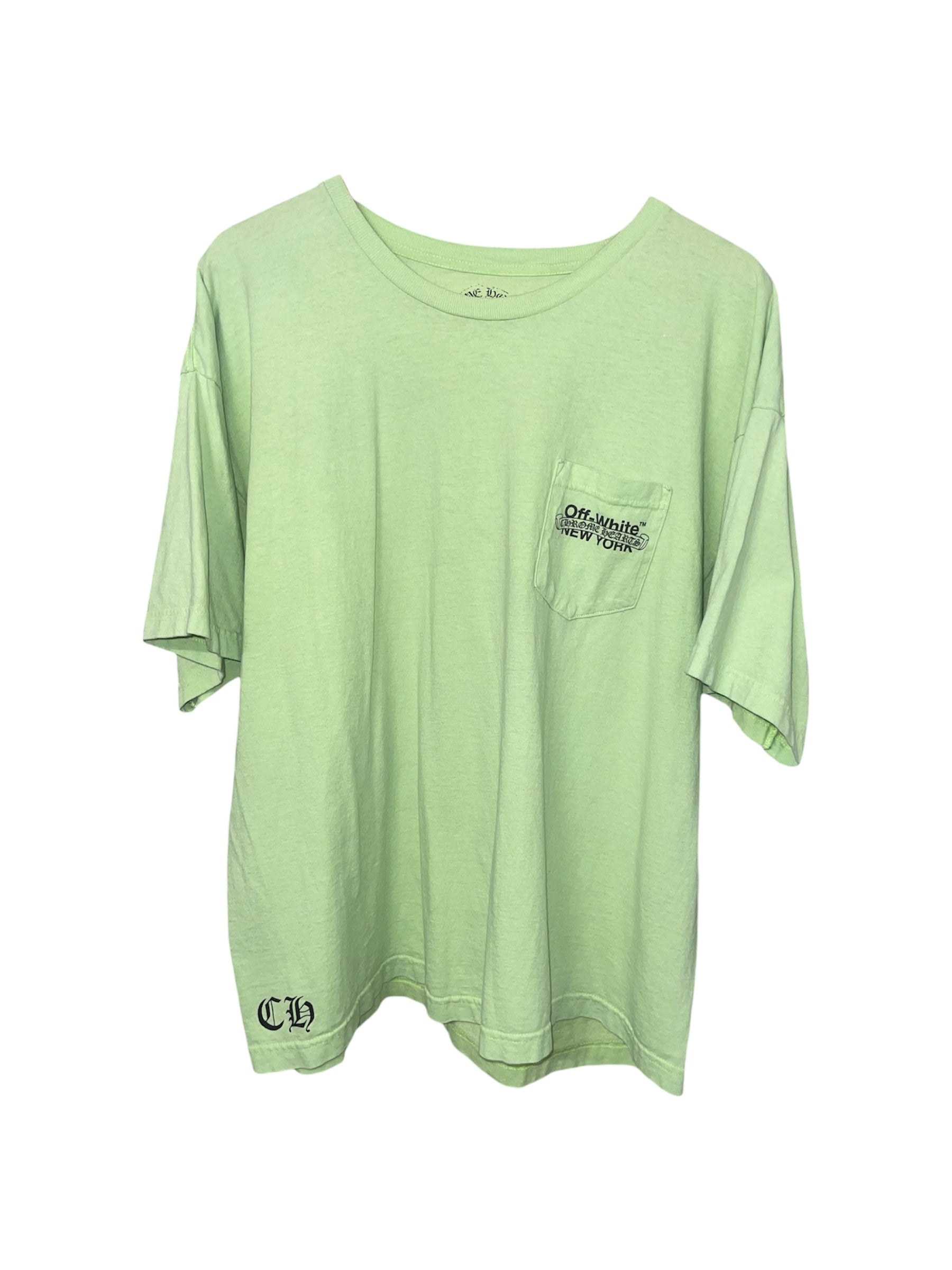 Chrome Hearts Off-White 2016 NYC Green T-Shirt(XXL)