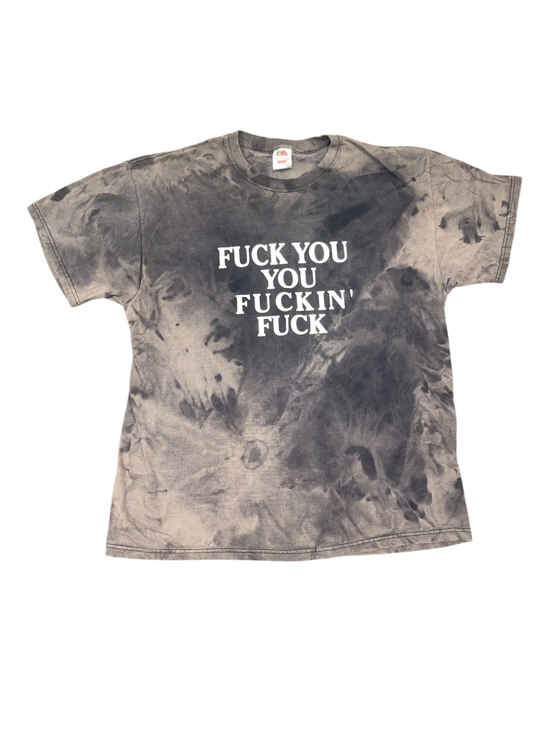 Black Dyed F You T-Shirt(XL)