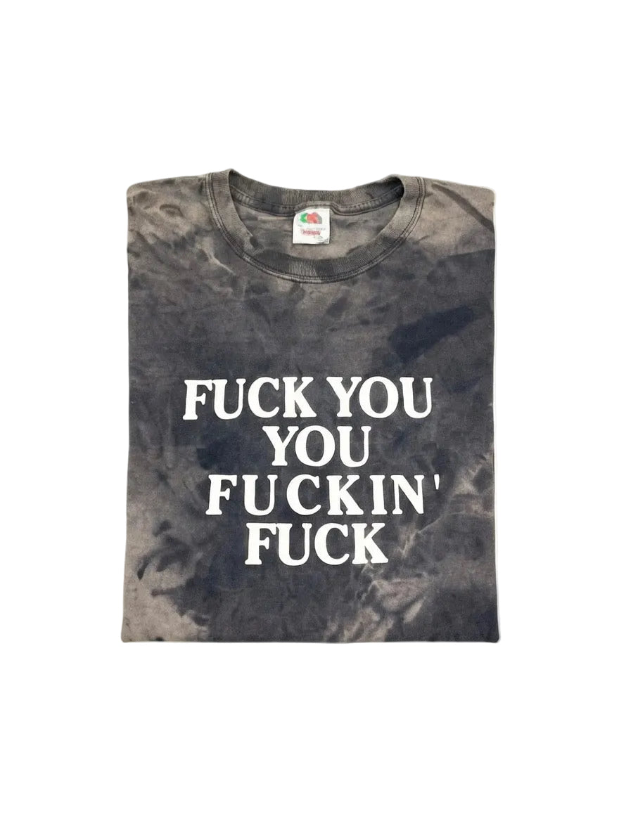 Black Dyed F You T-Shirt(XL)