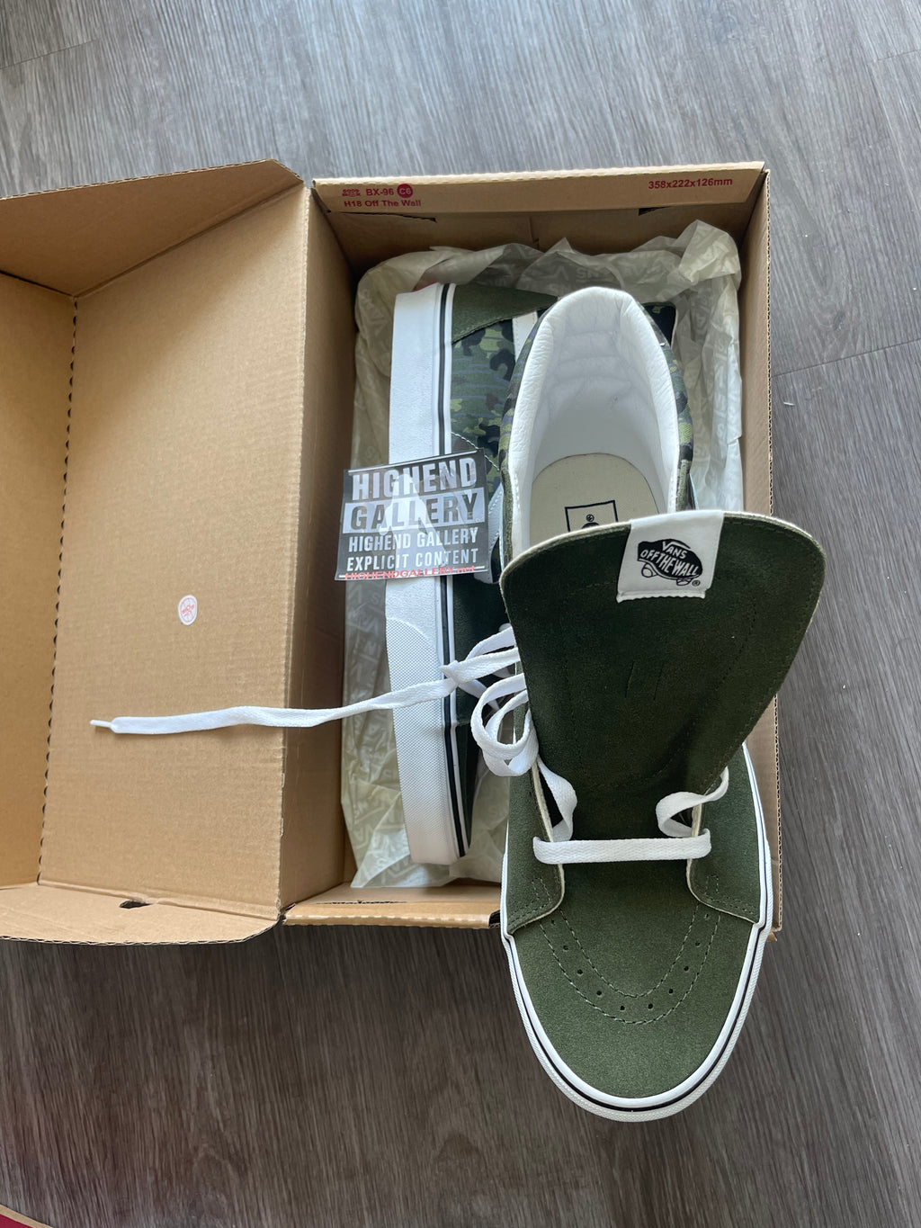 VANS SK8 High Green Camo(12•13)